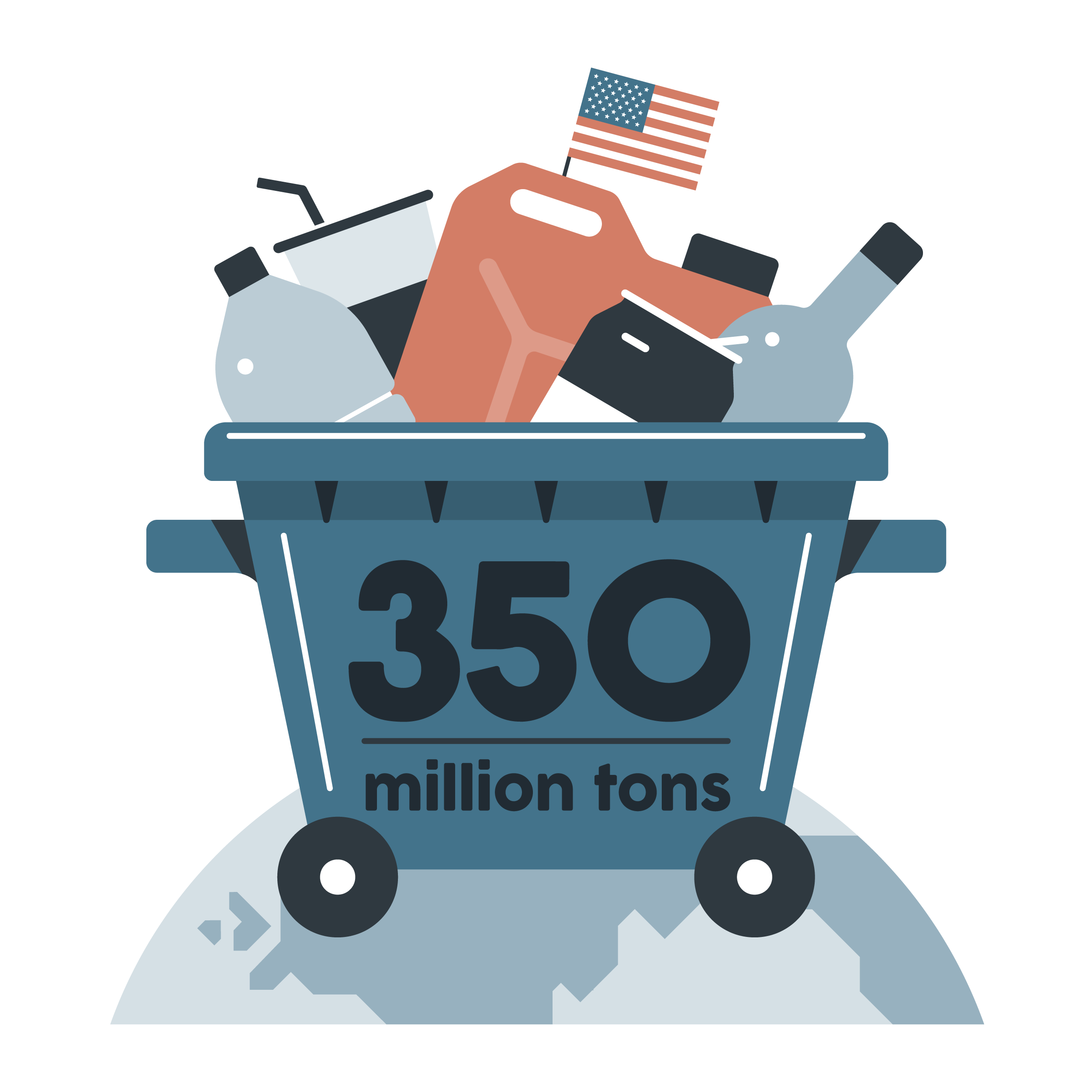 350 million tons